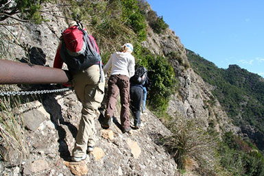 Trecking on the mount of Portofino